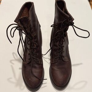 Durango Dark Brown Lace-Up Boots